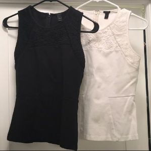 Two J.crew peplum tops